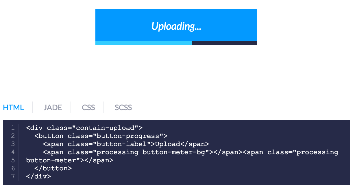 Screenshot of code samples in style guide