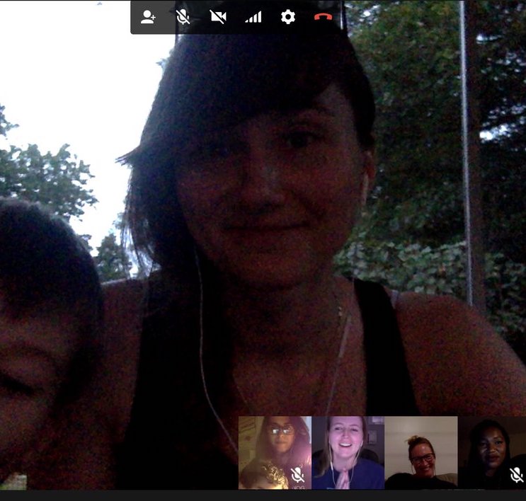 Screenshot of Ela Conf organizer video call