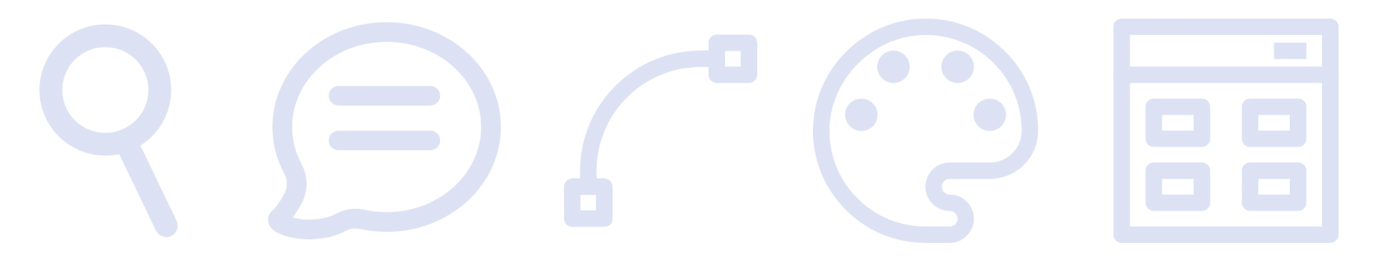 Design process related icons