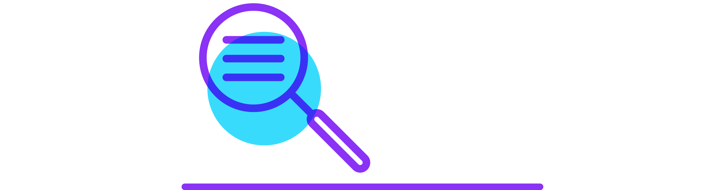 Magnifying glass with gear icon